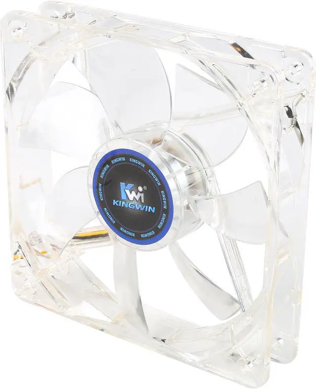 Alt view image 2 of 5 - KINGWIN CFW-012LB White LED 120 x 120 x 25 mm long life bearing case fan