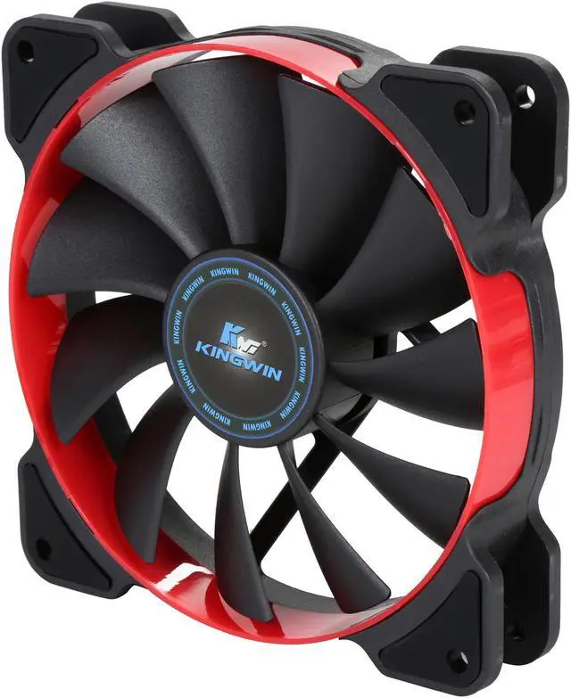 Alt view image 2 of 5 - KINGWIN XF-012LBR-PWM PWM case fan with Red cilcle frame, 120 x 120 x 25 mm long life bearing