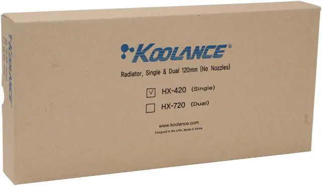 Alt view image 8 of 8 - KOOLANCE HX-420 Radiator (no nozzles)