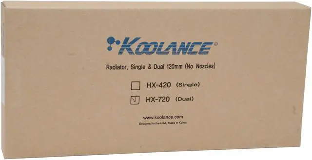 Alt view image 8 of 8 - KOOLANCE HX-720 Radiator (no nozzles)