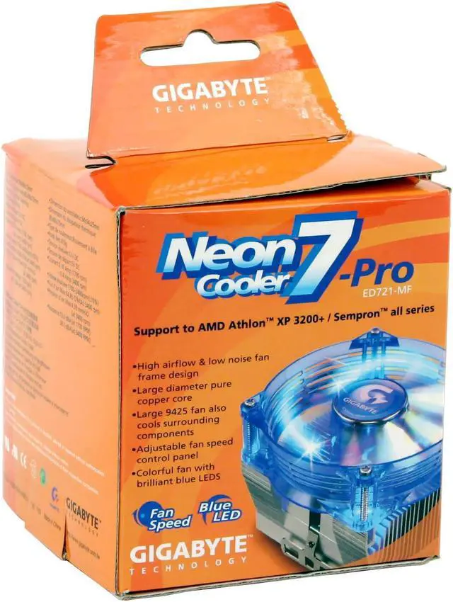 Alt view image 5 of 5 - GIGABYTE GH-ED721-MF 92mm Ball Cooling Fan