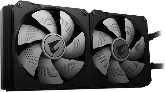 Alt view image 4 of 6 - AORUS RGB Liquid Cooler 280, 280mm Radiator, Dual 140mm Windforce PWM Fans, Customizable Full Color LCD Display, Advanced RGB Lighting and Control, Intel 115X/2066, AMD AM4, TR4