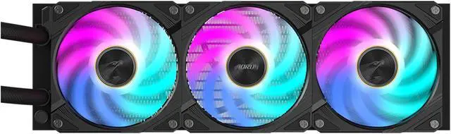 Alt view image 3 of 5 - AORUS WATERFORCE X II 360 Liquid CPU Cooler, 360mm Radiator with 3x 120mm low noise ARGB Fans, compatible with Intel LGA1700 & 1851 and AMD AM5(GP-AORUS WATERFORCE X II 360)