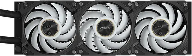 Alt view image 4 of 5 - AORUS WATERFORCE X II 360 Liquid CPU Cooler, 360mm Radiator with 3x 120mm low noise ARGB Fans, compatible with Intel LGA1700 & 1851 and AMD AM5(GP-AORUS WATERFORCE X II 360)