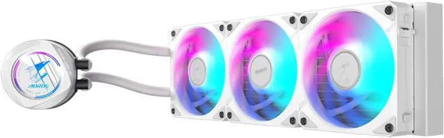 Alt view image 2 of 5 - AORUS WATERFORCE II 360 ICE Liquid CPU Cooler, 360mm Radiator with 3x120mm low noise ARGB Fans, compatible with Intel LGA1700, 1851 and AMD AM5 (GP-AORUS WATERFORCE II 360 ICE)