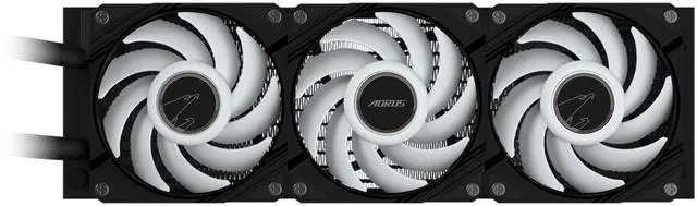 Alt view image 4 of 5 - AORUS WATERFORCE II 360 Liquid CPU Cooler, 360mm Radiator with 3x120mm low noise ARGB Fans, compatible with Intel LGA1700, 1851 and AMD AM5 (GP-AORUS WATERFORCE II 360 G2)