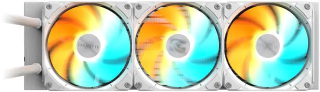 Main image of GIGABYTE GAMING 360 ICE liquid CPU Cooler, 360mm Radiator with 3x 120mm low noise ARGB Fans, compatible with Intel LGA 1851, 1700, 115X, 1200, and AMD AM5, AM4 (GP-GIGABYTE GME 360I)