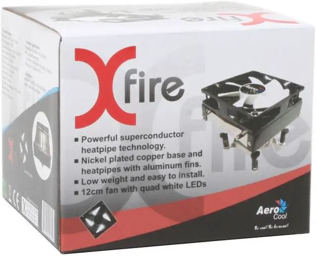 Alt view image 5 of 5 - AeroCool X-fire 120mm Sleeve CPU Cooler