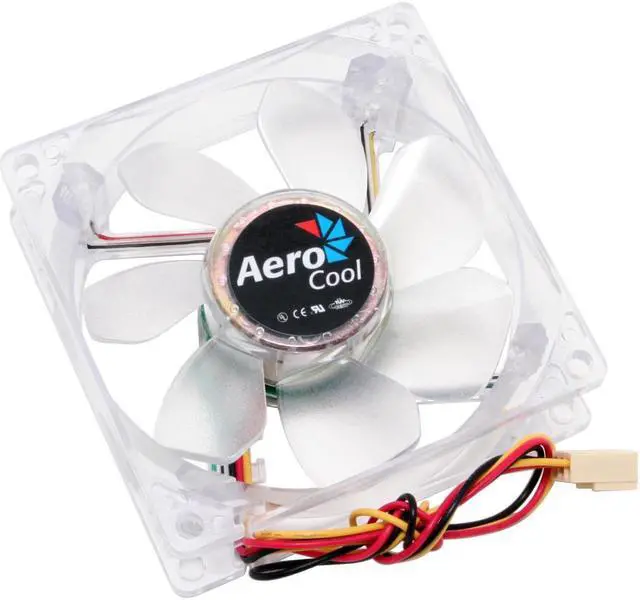 Main image of AeroCool AeroQuadro 4CB 80mm Orange / Blue / Yellow / Green LED Case Cooling Fan