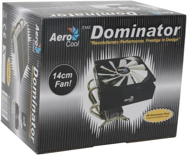 Alt view image 5 of 5 - AeroCool Dominator 140mm Sleeve CPU Cooler