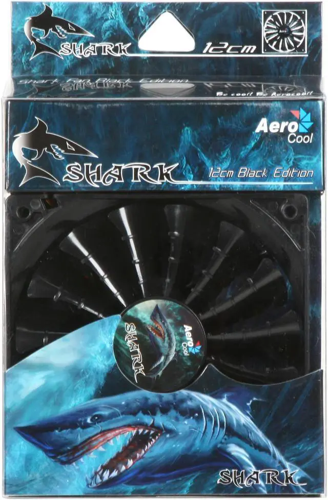 Alt view image 5 of 5 - AeroCool Shark 120mm Black Edition Case cooler