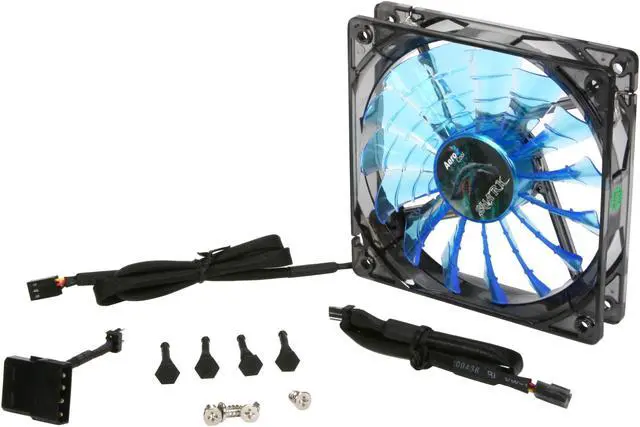 Alt view image 5 of 6 - AeroCool Shark 120mm Blue Edition Case cooler