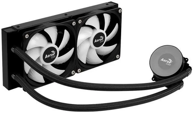 Alt view image 3 of 11 - LIQUID COOLER AeroCool Oasis-L240-BLACK  240MM ARGB Intel LGA1851/LGA1700/LGA1200/LGA115X/LGA1366, AMD AM5/AM4/AM3/AM2/FM2/FM1