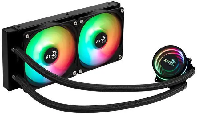 Main image of LIQUID COOLER AeroCool Oasis-L240-BLACK  240MM ARGB Intel LGA1851/LGA1700/LGA1200/LGA115X/LGA1366, AMD AM5/AM4/AM3/AM2/FM2/FM1