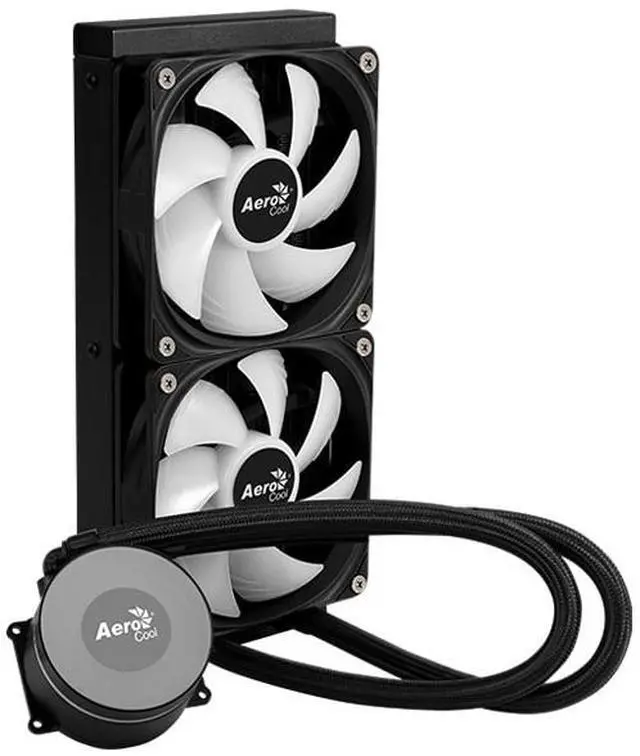 Alt view image 4 of 11 - LIQUID COOLER AeroCool Oasis-L240-BLACK  240MM ARGB Intel LGA1851/LGA1700/LGA1200/LGA115X/LGA1366, AMD AM5/AM4/AM3/AM2/FM2/FM1