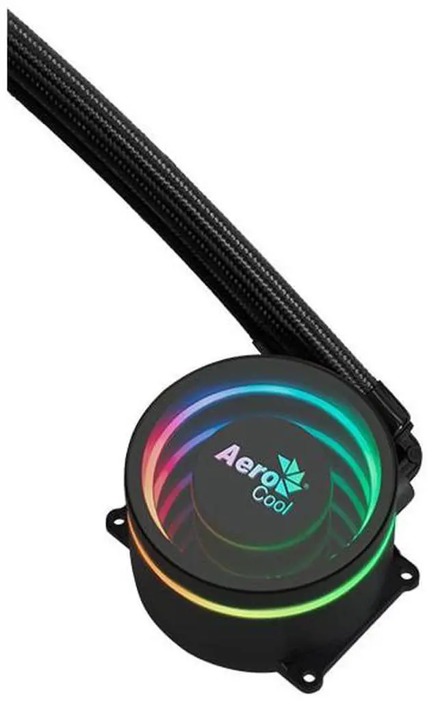 Alt view image 6 of 11 - LIQUID COOLER AeroCool Oasis-L240-BLACK  240MM ARGB Intel LGA1851/LGA1700/LGA1200/LGA115X/LGA1366, AMD AM5/AM4/AM3/AM2/FM2/FM1