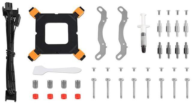 Alt view image 8 of 11 - LIQUID COOLER AeroCool Oasis-L240-WHITE 240MM ARGB Intel LGA1851/LGA1700/LGA1200/LGA115X/LGA1366, AMD AM5/AM4/AM3/AM2/FM2/FM1