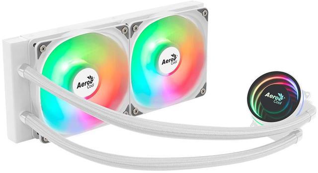Main image of LIQUID COOLER AeroCool Oasis-L240-WHITE 240MM ARGB Intel LGA1851/LGA1700/LGA1200/LGA115X/LGA1366, AMD AM5/AM4/AM3/AM2/FM2/FM1