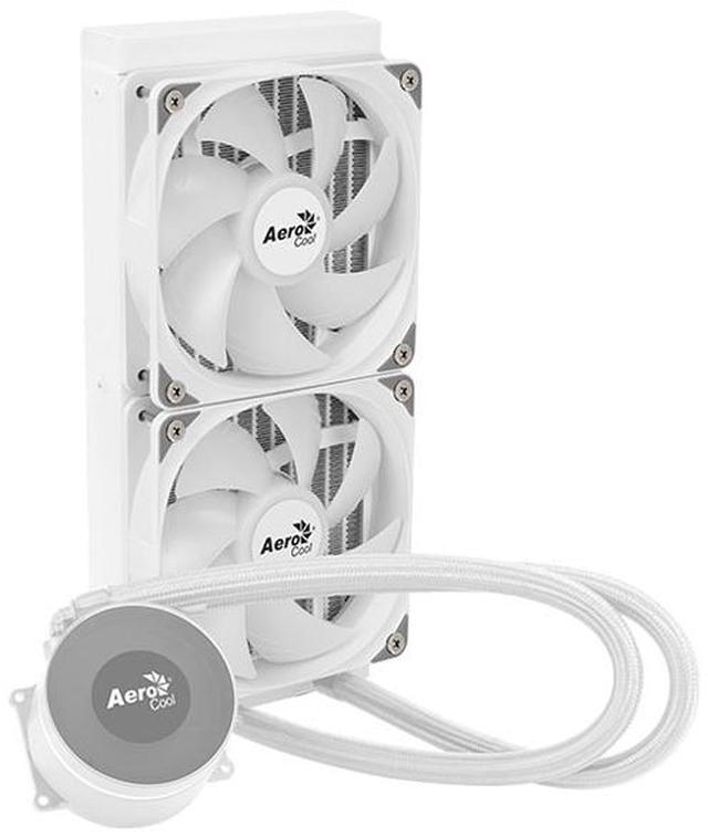 Alt view image 7 of 11 - LIQUID COOLER AeroCool Oasis-L240-WHITE 240MM ARGB Intel LGA1851/LGA1700/LGA1200/LGA115X/LGA1366, AMD AM5/AM4/AM3/AM2/FM2/FM1