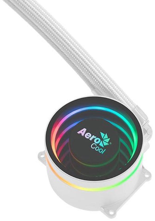 Alt view image 4 of 11 - LIQUID COOLER AeroCool Oasis-L240-WHITE 240MM ARGB Intel LGA1851/LGA1700/LGA1200/LGA115X/LGA1366, AMD AM5/AM4/AM3/AM2/FM2/FM1