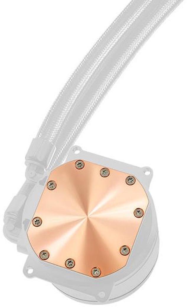 Alt view image 5 of 11 - LIQUID COOLER AeroCool Oasis-L240-WHITE 240MM ARGB Intel LGA1851/LGA1700/LGA1200/LGA115X/LGA1366, AMD AM5/AM4/AM3/AM2/FM2/FM1
