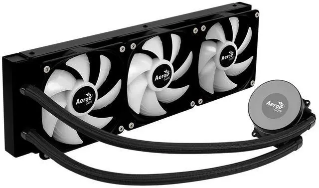Alt view image 2 of 13 - LIQUID COOLER AeroCool Oasis-L360-BLACK  360MM ARGB LIQUID COOLER  compatibility Intel LGA1851/LGA1700/LGA1200/LGA115X/LGA1366,  AMD AM5/AM4/AM3/AM2/FM2/FM1