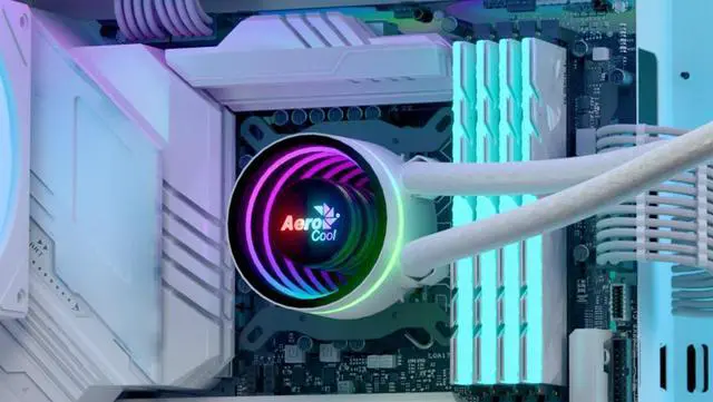 Alt view image 8 of 13 - LIQUID COOLER AeroCool Oasis-L360-WHITE  360MM ARGB LIQUID COOLER  compatibility Intel LGA1851/LGA1700/LGA1200/LGA115X/LGA1366,  AMD AM5/AM4/AM3/AM2/FM2/FM1