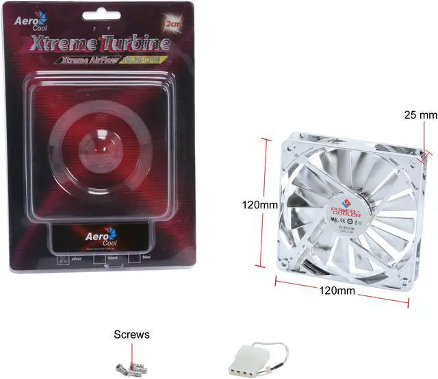 Alt view image 9 of 9 - AeroCool XtremeTurbine-Silver Case Cooling Fan