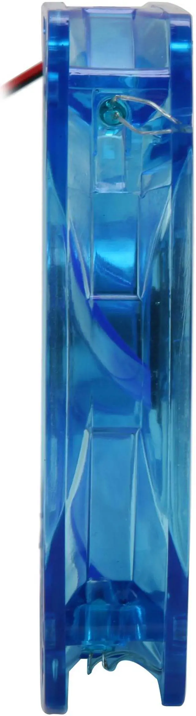 Alt view image 3 of 5 - COOLMAX CMF-1225-BL UV Crystal LED Cooling Case Fan