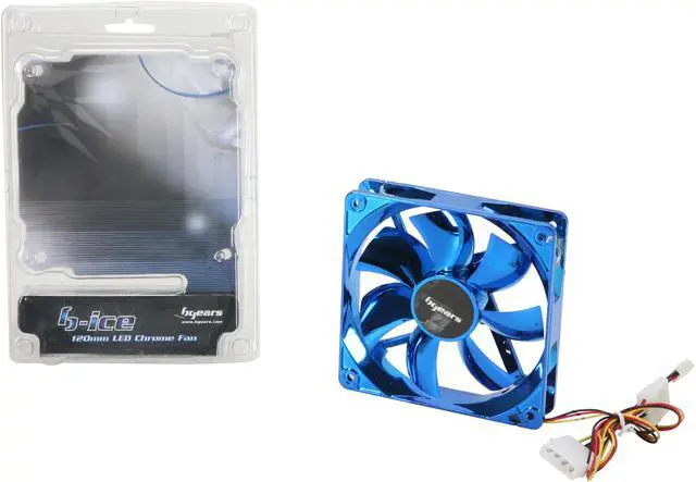 Alt view image 7 of 7 - Bgears b-ice Blue 120mm Blue LED Case Fan
