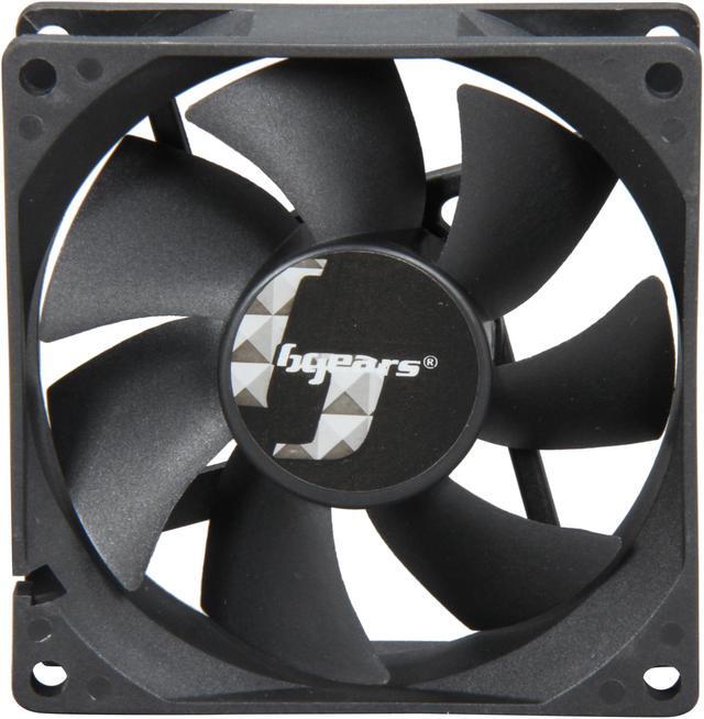 Alt view image 2 of 5 - Bgears b-Blaster 80mm 2 ball bearing High Speed 3500 RPM High Airflow 62 CFM 3pin 3wire 12VDC fan.
