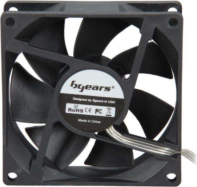 Alt view image 3 of 5 - Bgears b-Blaster 80mm 2 ball bearing High Speed 3500 RPM High Airflow 62 CFM 3pin 3wire 12VDC fan.