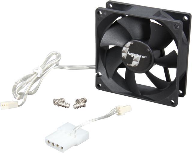 Alt view image 4 of 5 - Bgears b-Blaster 80mm 2 ball bearing High Speed 3500 RPM High Airflow 62 CFM 3pin 3wire 12VDC fan.