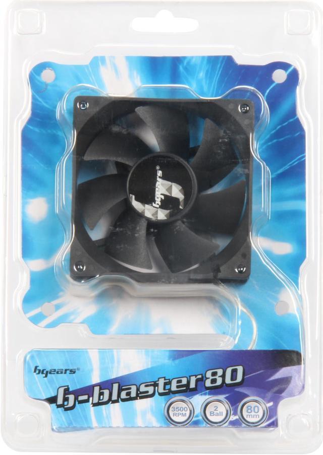 Alt view image 5 of 5 - Bgears b-Blaster 80mm 2 ball bearing High Speed 3500 RPM High Airflow 62 CFM 3pin 3wire 12VDC fan.