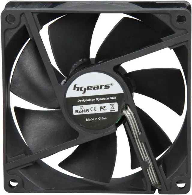Alt view image 3 of 5 - Bgears b-Blaster 90mm 2 ball bearing  High Speed 3500 RPM High Airflow 78 CFM 3pin 3wire 12VDC fan.
