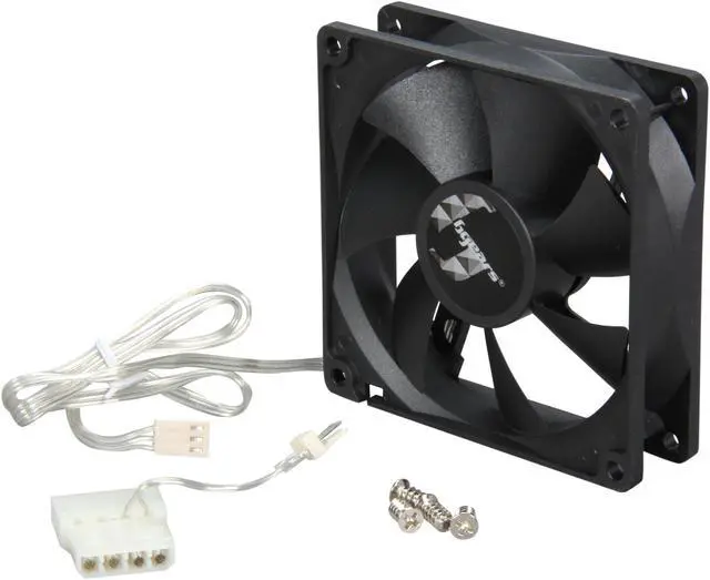 Alt view image 4 of 5 - Bgears b-Blaster 90mm 2 ball bearing  High Speed 3500 RPM High Airflow 78 CFM 3pin 3wire 12VDC fan.