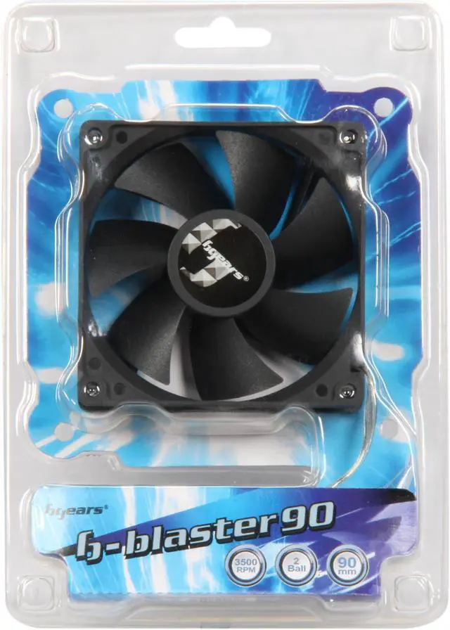 Alt view image 5 of 5 - Bgears b-Blaster 90mm 2 ball bearing  High Speed 3500 RPM High Airflow 78 CFM 3pin 3wire 12VDC fan.
