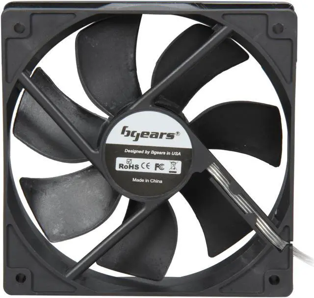 Alt view image 3 of 5 - Bgears b-Blaster 120mm 2 ball bearing High Speed 2000 RPM High Airflow 103 CFM 3pin 3wire 12VDC fan.
