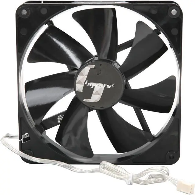 Alt view image 3 of 5 - Bgears b-Blaster 140mm 2 ball bearing High Speed 1800 RPM High Airflow 103 CFM 3pin 3wire 12VDC fan.