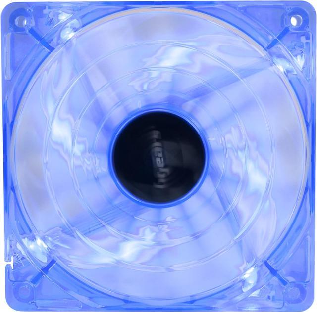 Main image of Bgears b-PWM 120 Translucent Blue with Blue LEDs, 15 Blades 2 Ball Bearing PWM fan with 500 to 2000 RPM, 110 CFM, 37.3dBA