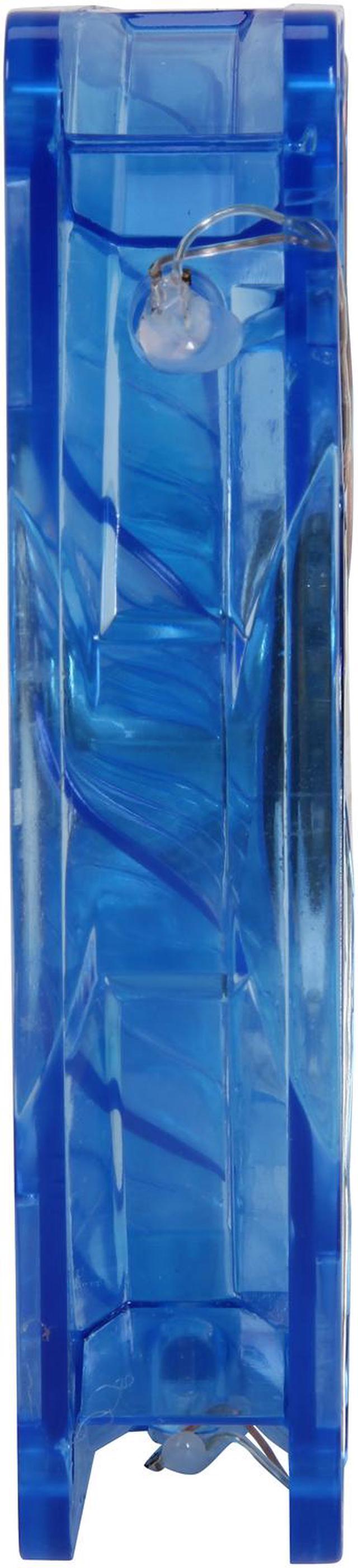 Alt view image 2 of 4 - Bgears b-PWM 120 Translucent Blue with Blue LEDs, 15 Blades 2 Ball Bearing PWM fan with 500 to 2000 RPM, 110 CFM, 37.3dBA
