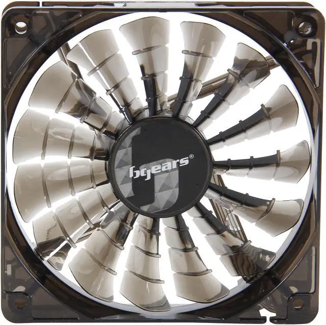 Alt view image 2 of 5 - Bgears b-PWM 120 Translucent Black 15 Blades 2 Ball Bearing PWM fan with 500 to 2000 RPM, 110 CFM, 37.3dBA