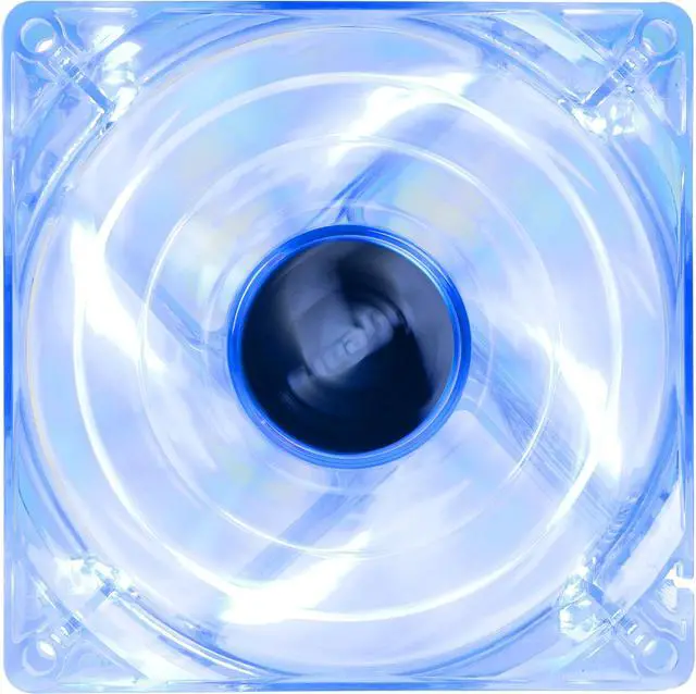 Main image of Bgears b-PWM 90 Translucent Blue with Blue LEDs 2 ball Bearing PWM fan with  500 to 4000RPM, 88CFM, 39dba
