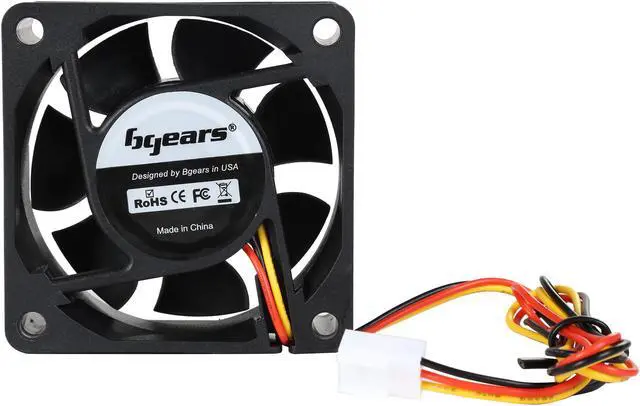 Alt view image 4 of 5 - Bgears b-Blaster 60mm 2 ball bearing High speed 5500 RPM High Airflow 40 CFM 3pin 3wire 12VDC fan.