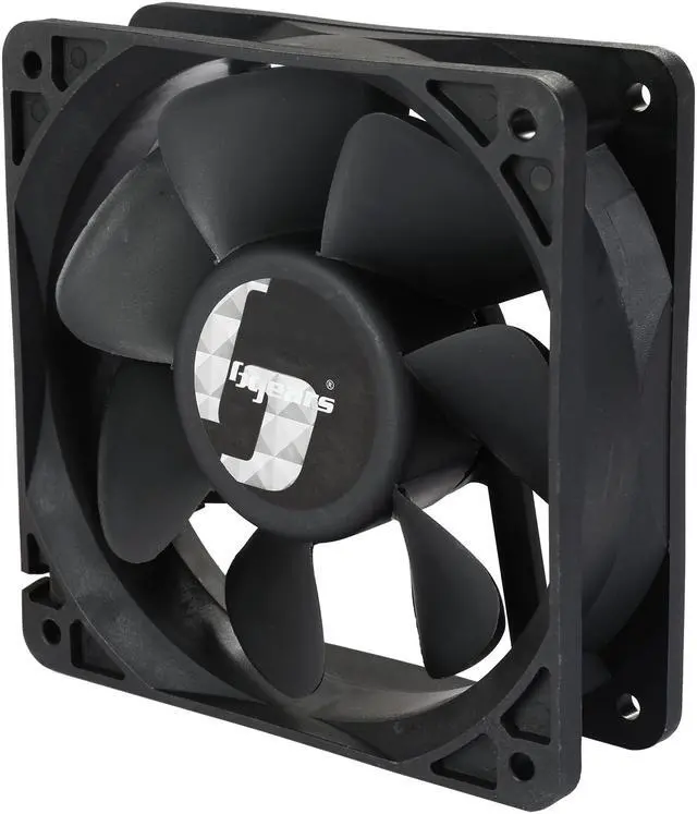 Alt view image 3 of 5 - Bgears b-Blaster 120x38mm 2 ball bearing High Speed 4500 RPM High Airflow 218 CFM 3pin 3wire 12VDC fan.