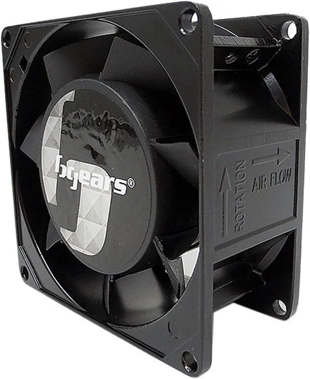 Alt view image 2 of 13 - Bgears b-Blaster-AC 100-125V 2ball bearing Heavy Duty Cast Aluminum 80mm x 38mm 2900 RPM fan
