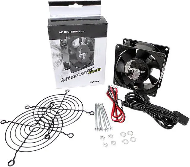 Alt view image 12 of 13 - Bgears b-Blaster-AC 100-125V 2ball bearing Heavy Duty Cast Aluminum 90mm x 38mm 2700 RPM fan