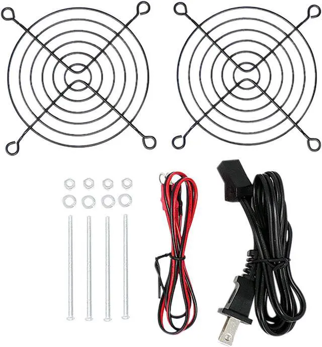 Alt view image 13 of 13 - Bgears b-Blaster-AC 100-125V 2ball bearing Heavy Duty Cast Aluminum 90mm x 38mm 2700 RPM fan