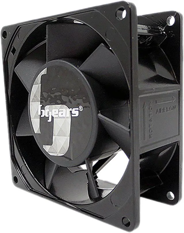 Alt view image 2 of 13 - Bgears b-Blaster-AC 100-125V 2ball bearing Heavy Duty Cast Aluminum 90mm x 38mm 2700 RPM fan