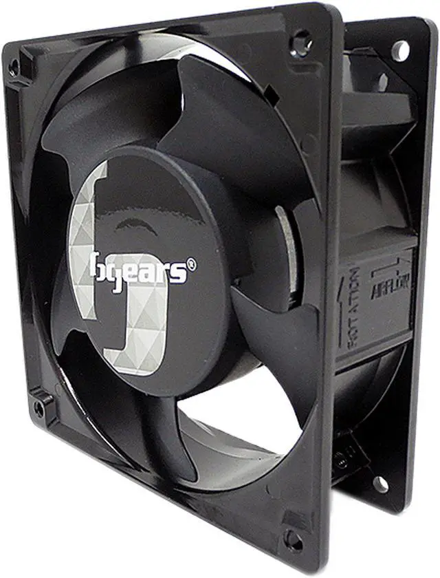 Alt view image 2 of 12 - Bgears b-Blaster-AC 100-125V 2ball bearing Heavy Duty Cast Aluminum 120mm x 38mm 2800 RPM fan